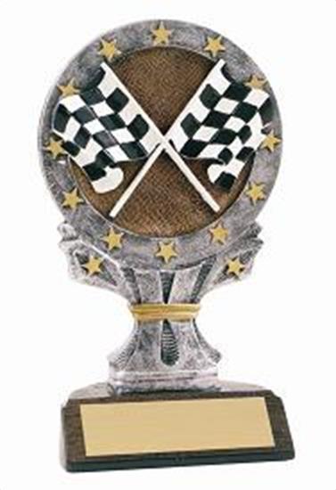 Racing 6 1/4 Tall Resin Trophy