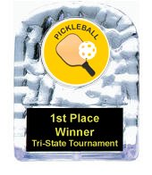 Pickleball Cracked Ice Trophy