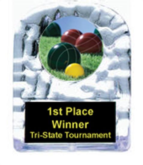 Bocce Ball Cracked Ice Trophy