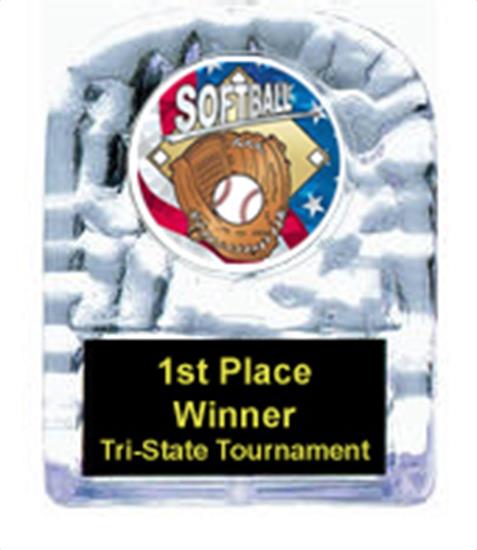 Softball Cracked Ice Trophy