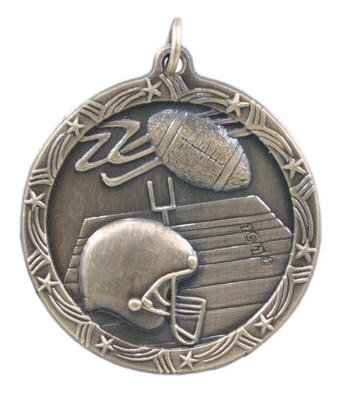 Football Star Medal 2 3/4 Inch