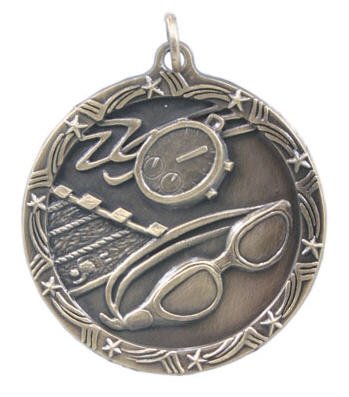 Swimming Star Medal 2 3/24 Inches
