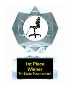 Christmas Cubicle Clear Star Award