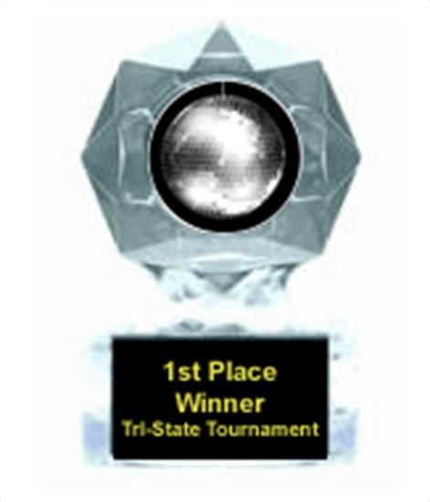 Disco Ball Clear Star Award