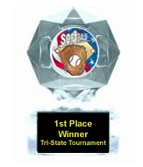 Softball Clear Star Trophy