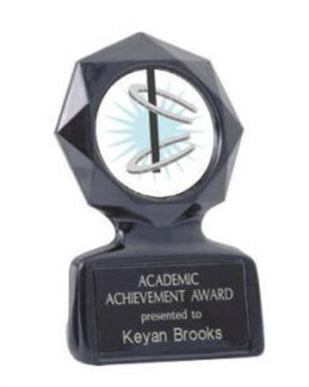 Black Star Horseshoe Trophy