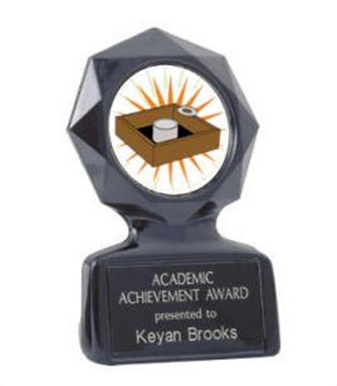 Black Star Washer Toss Trophy