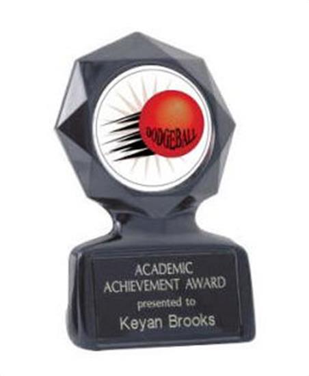 Black Star Dodgeball Trophy