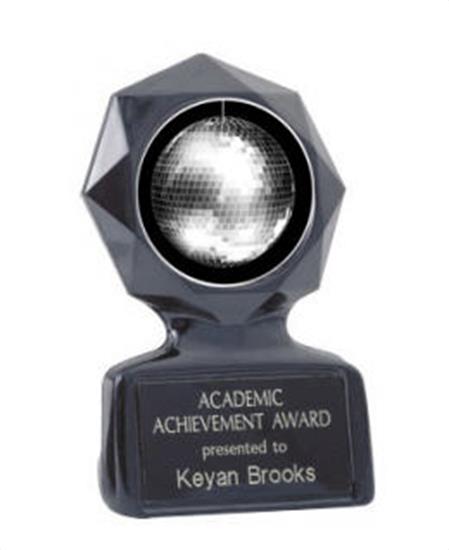 Disco Ball Black Star Trophy