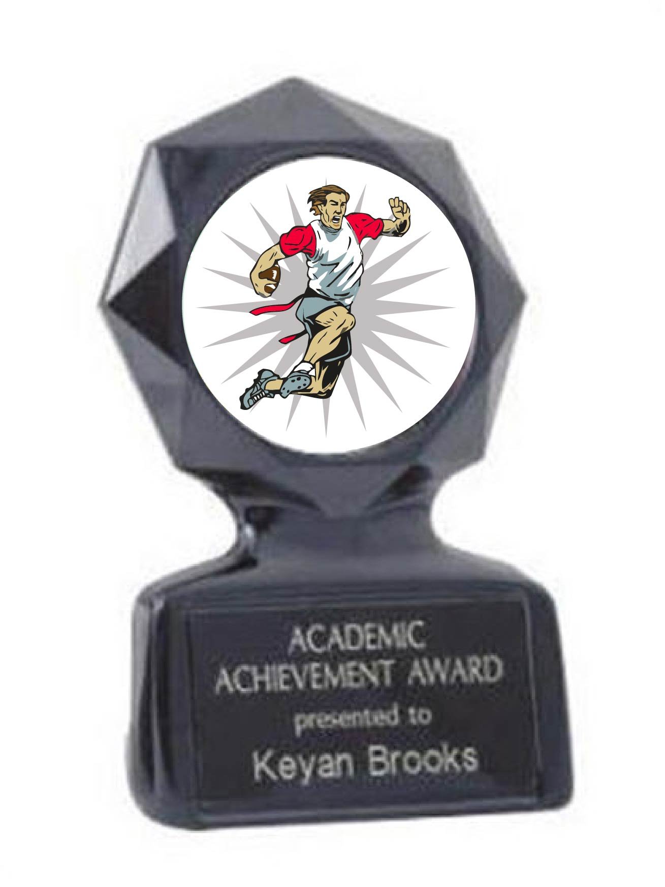 Flag Football Black Star Trophy