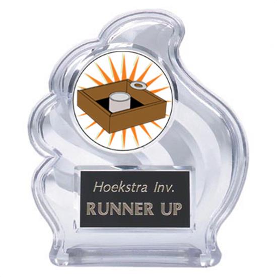 Sculpted Wave Washer Toss Trophy