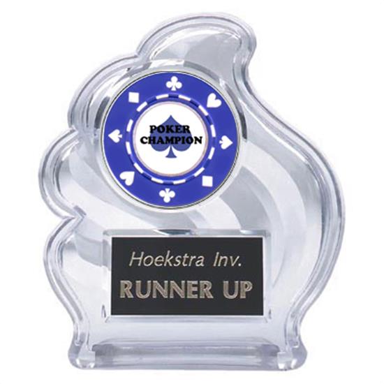 Poker Sculpted Wave Trophy