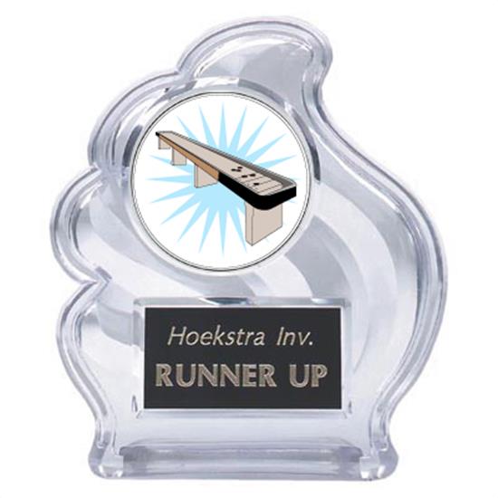 Table Shuffle Board Sculpted Wave Trophy