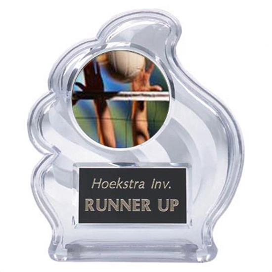 Volleyball Sculpted Wave Trophy