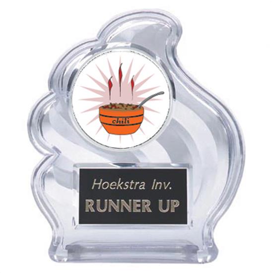 Sculpted Wave Chili Cook Off Trophy