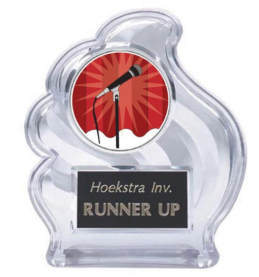 Sculpted Wave Karaoke Trophy