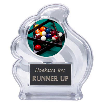 Billiards Sculpted Wave Trophy