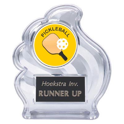 Pickleball Sculpted Wave Trophy