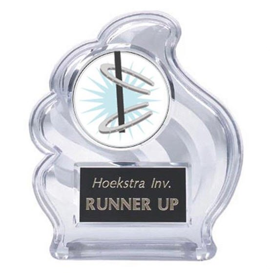 Sculpted Wave Horseshoe Trophy