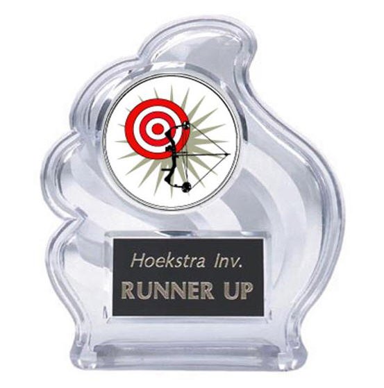 Archery Sculpted Wave Trophy