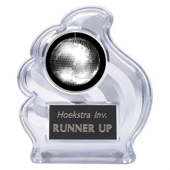 Disco Ball Sculpted Wave Trophy