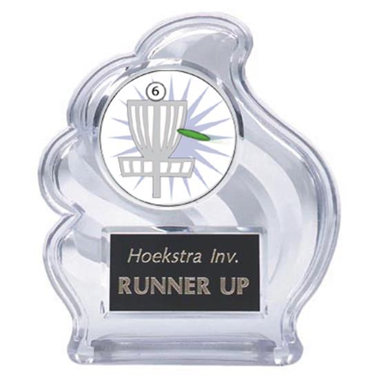 Sculpted Wave Frisbee Golf Trophy