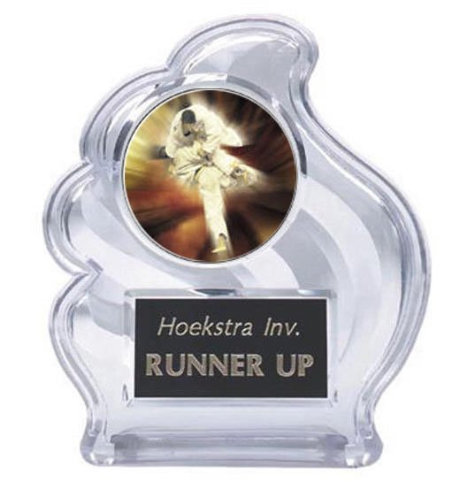 Karate Sculpted Wave Trophy