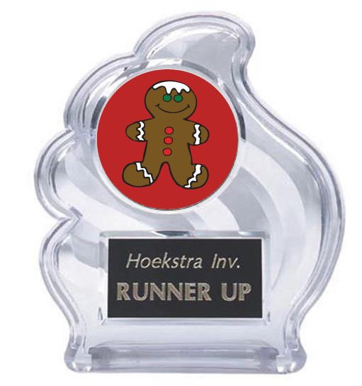 Gingerbread Sculpted Wave Trophy