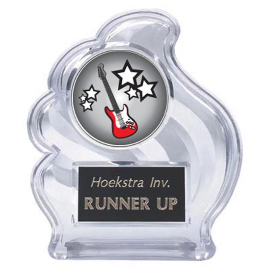 Electric Guitar Sculpted Wave Trophy