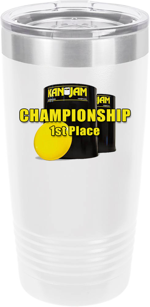 Customized Kanjam Tournament Polar Camel 20 oz.  Ringneck Vacuum Insulated Tumbler w/Clear Lid LTM7214