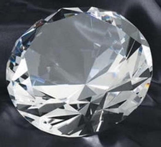 Crystal Diamond Paperweight