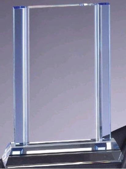 Blue Rectangle Crystal Award