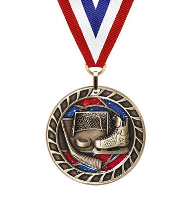 Hockey Glitter Medal