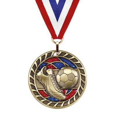 Soccer Glitter Medal