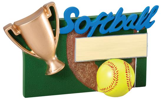 Softball Winners Cup Resin Trophy