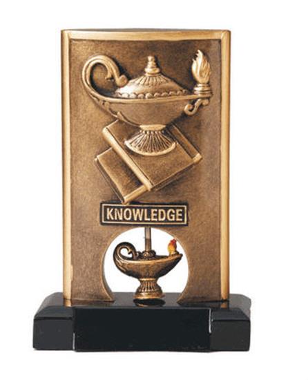 Lamp of Knowledge Spinning Trophy