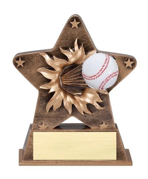 Baseball Starburst Stand Resin