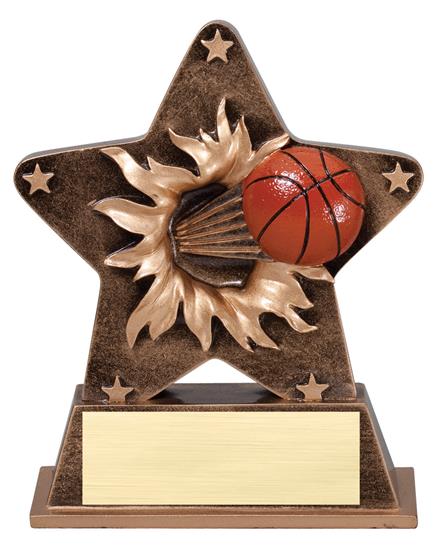 Basketball Starburst Stand Resin