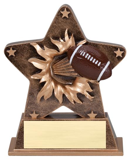 Football Starburst Stand Resin