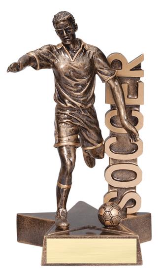 Male Soccer Player Billboard Trophy