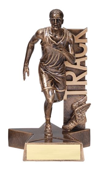 Male Track Runner Billboard Trophy