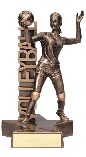 Female Volleyball Player Billboard Trophy