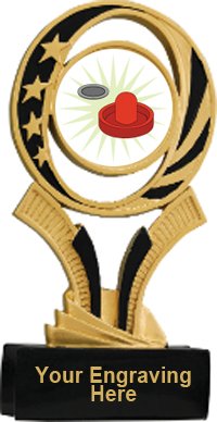 Air Hockey Midnite Star Resin Trophy