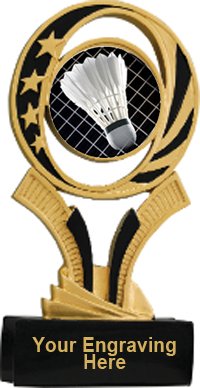 Badminton Midnite Star Resin Trophy