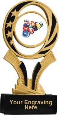 Billiards Midnight Star Resin Trophy
