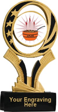 Chili Cook Off Midnite Star Resin Trophy