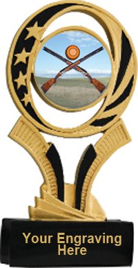 Sporting Clay Midnite Star Resin Trophy
