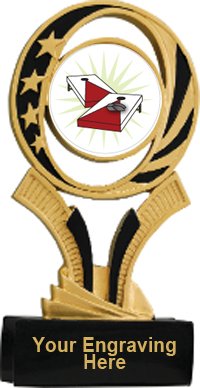 Cornhole Midnite Star Resin Trophy