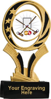 Croquet Midnite Star Resin Trophy