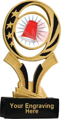 Flip Cup Midnite Star Resin Trophy